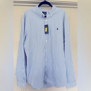 NWT POLO Ralph Lauren Striped Woven Shirt Size XXL